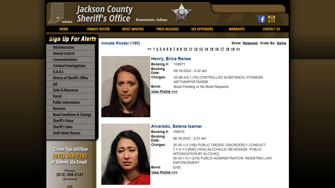 Inmate Roster - Current Inmates Booking Date Descending - Jackson ...